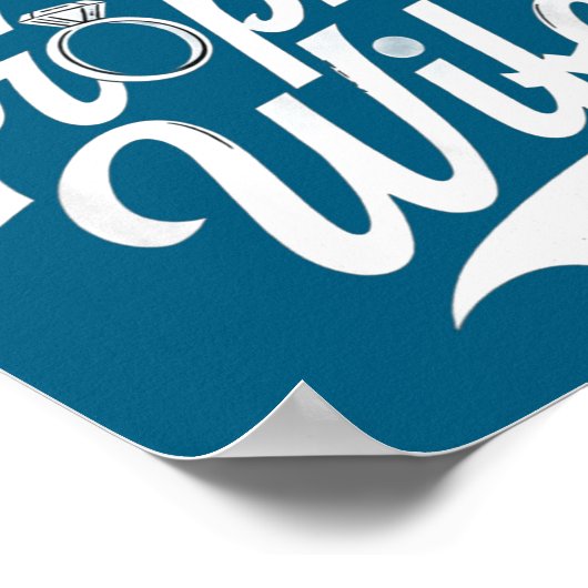 Funny Future Trophy Wife Engagement Bride Sarcasti Poster (Ecke)