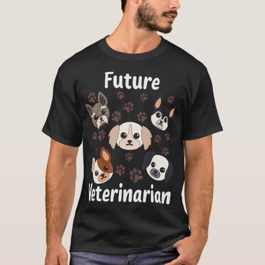 Funny Future Veterinarian Outfit Cute Aspiring Ve T-Shirt (Vorderseite)