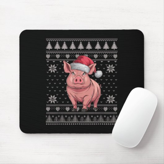 Funny G Ugly Christmas Sweater Santa Xmas Pjs Mousepad (Mit Mouse)