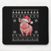 Funny G Ugly Christmas Sweater Santa Xmas Pjs Mousepad (Vorne)