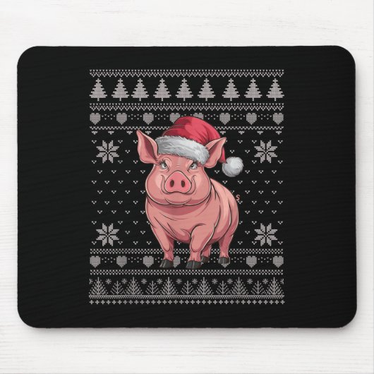 Funny G Ugly Christmas Sweater Santa Xmas Pjs Mousepad (Vorne)