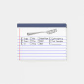 Funny "Gabel" mit Multiple Choice 4"X3" Post-it Klebezettel (Vorderseite)