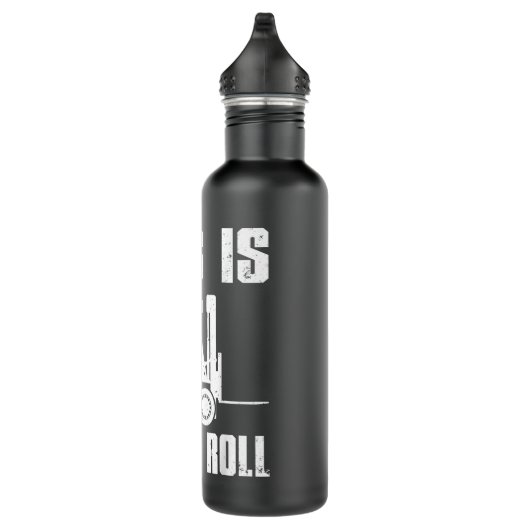 Funny Gabelstapler Treiber für Männer Frauen Stapl Edelstahlflasche (Rechts)