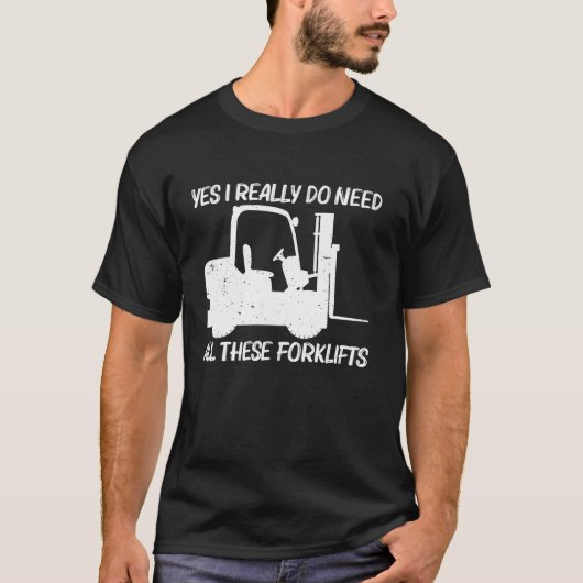 Funny Gabelstaplerdesign für Männer - Gabelstapler T-Shirt (Vorderseite)