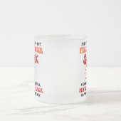 Funny gag coffee obwohl ich nicht aus deinem Sack Mattglastasse (Mittel)