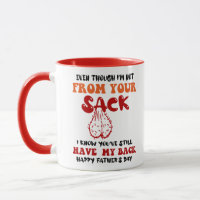 Funny gag coffee obwohl ich nicht aus deinem Sack