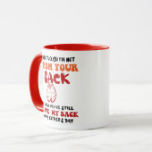 Funny gag coffee obwohl ich nicht aus deinem Sack Tasse (Vorderseite Links)