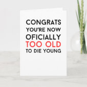 Funny gag Geschenk sarkastisch rude Faltkarte Karte (Vorderseite)