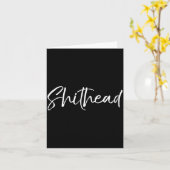 Funny Gag Gift Head Joke Saying Sarcastic Idea Hea Karte (Gelbe Blume)