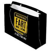 Funny Gag Große Geschenktüte (Rückseite Schrägansicht)