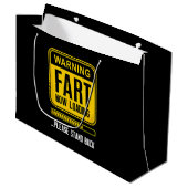 Funny Gag Große Geschenktüte (Vorderseite Schrägansicht)
