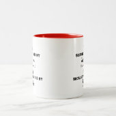 Funny Gag, ich lache, weil du meinen Bruder verhei Zweifarbige Tasse (Mittel)