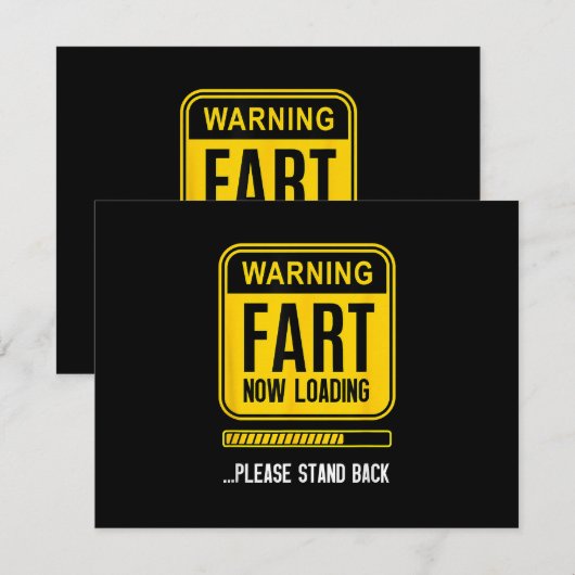 Funny Gag RSVP Karte (Vorne/Hinten)