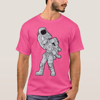 Funny Galaxy Bjj Astronaut Flying Armbar Jiu-Jitsu T-Shirt