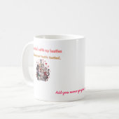 Funny Galentine's Day Besties Cat Kaffeetasse (Vorderseite Links)
