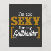 Funny Gallbladher Operation Erholung wird gut Postkarte (Vorderseite)