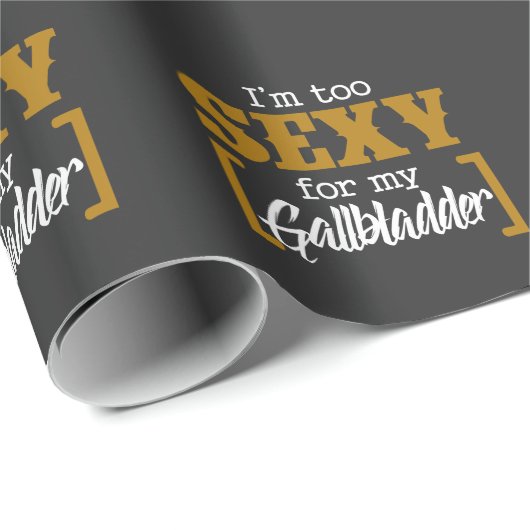 Funny Gallblase Operation Erholung wird gut Geschenkpapier (Rolleneckpunkt)