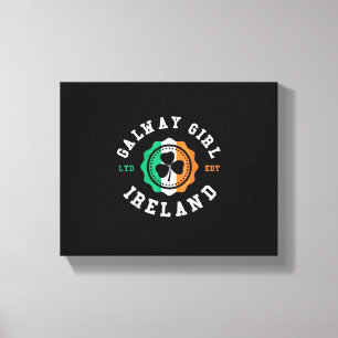 Funny Galway Girl Ireland Kleeblatt Irish Pride T- Leinwanddruck
