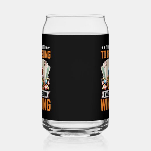 Funny gambling addive Casino Wortart Dosenglas (Rechts)