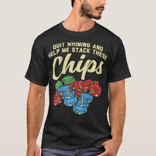 Funny Gambling Poker Player T-Shirt (Vorderseite)