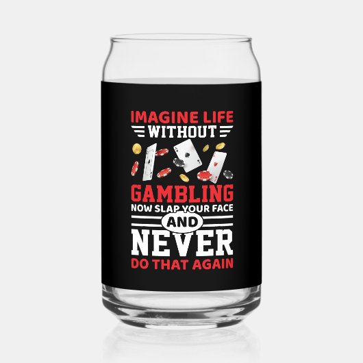 Funny Gambling Word Art Dosenglas (Rückseite)