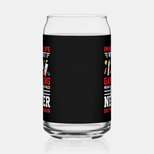 Funny Gambling Word Art Dosenglas (Rechts)