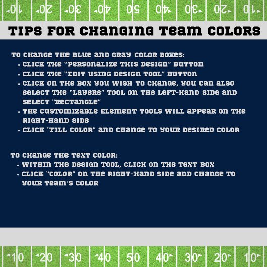 Funny Game Day Football Field Drink Coaster Rechteckiger Pappuntersetzer