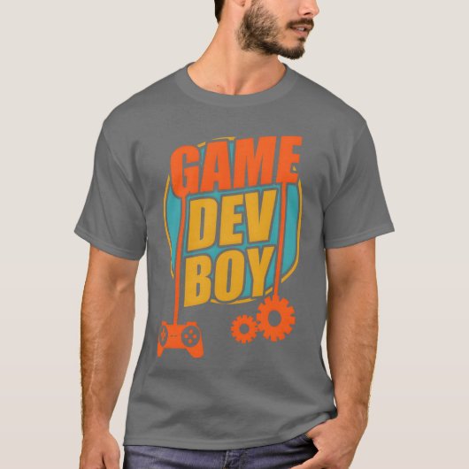 Funny Game Dev Boy Vintag T-Shirt (Vorderseite)