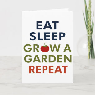 Funny Game Eat Sleep Groove Ein Garten Wiederholun Karte