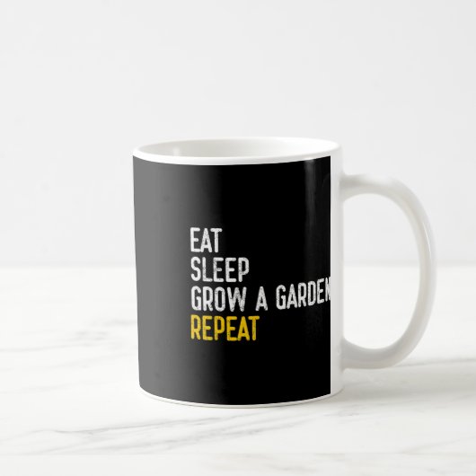 Funny Game Eat Sleep Grow A Garden Repeat Gamer De Kaffeetasse (Rechts)
