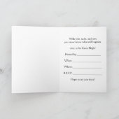 Funny Game Night Einladung, Tick Tack Toe Einladung (Innenseite)