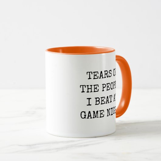 Funny Game Night Winner Tasse (VorderseiteRechts)