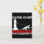 Funny Game Over Bride Geschenk Bachelorette Weddin Karte (Gelbe Blume)