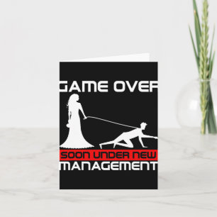 Funny Game Over Bride Geschenk Bachelorette Weddin Karte
