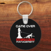 Funny Game Over Bride Geschenk Bachelorette Weddin Schlüsselanhänger (Vorderseite)