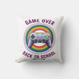 Funny Game Over Controller Teacher KIds Level Up Kissen