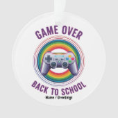 Funny Game Over Controller Teacher KIds Level Up Ornament (Vorderseite)