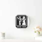 Funny Game Over Runde Wanduhr (Zuhause)