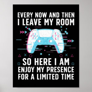 Funny Gamer Art for Men Women Gaming Gamer Video Poster