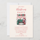 Funny Gamer Christmas Einladung (Vorderseite)