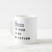 Funny Gamer Coffee Mug This Mug Is My Mana Potion Kaffeetasse (Vorderseite Links)