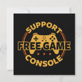 Funny Gamer Console Protest Gaming (Rückseite)