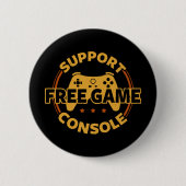 Funny Gamer Console Protest Gaming Button (Vorderseite)
