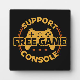 Funny Gamer Console Protest Gaming Fotoplatte