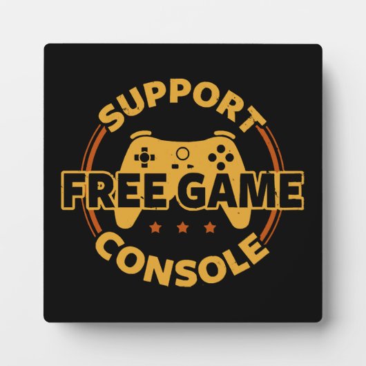 Funny Gamer Console Protest Gaming Fotoplatte (Vorderseite)