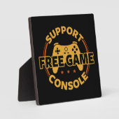 Funny Gamer Console Protest Gaming Fotoplatte (Vorderseite)