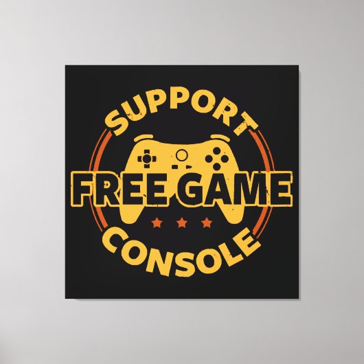Funny Gamer Console Protest Gaming Leinwanddruck (Vorderseite)