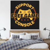 Funny Gamer Console Protest Gaming Leinwanddruck (Insitu (Schlafzimmer))