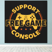 Funny Gamer Console Protest Gaming Leinwanddruck (Insitu (Holzboden))