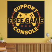 Funny Gamer Console Protest Gaming Leinwanddruck (Insitu (Wohnzimmer))